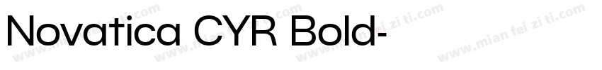 Novatica CYR Bold字体转换